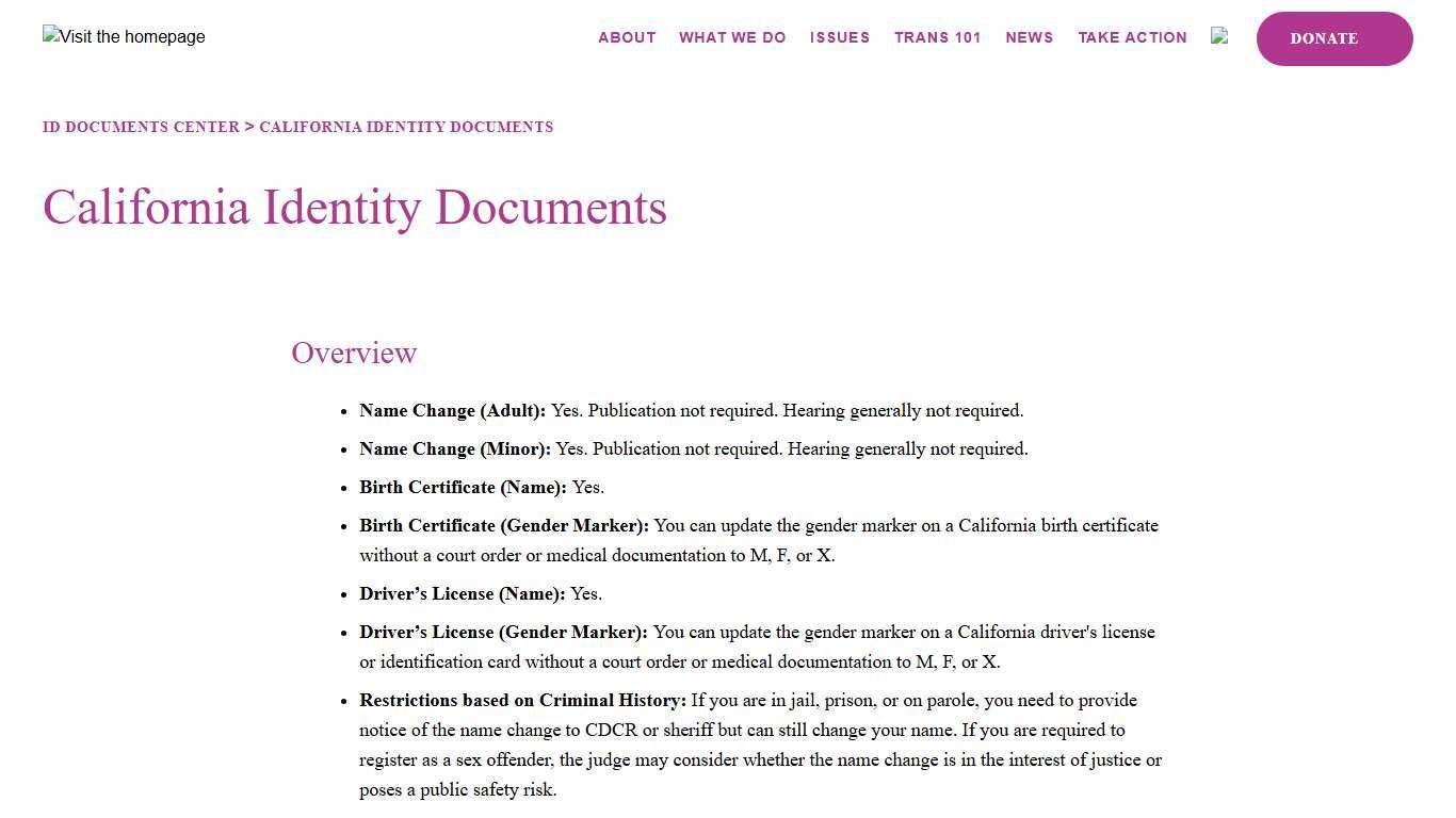 California Identity Documents A4TE